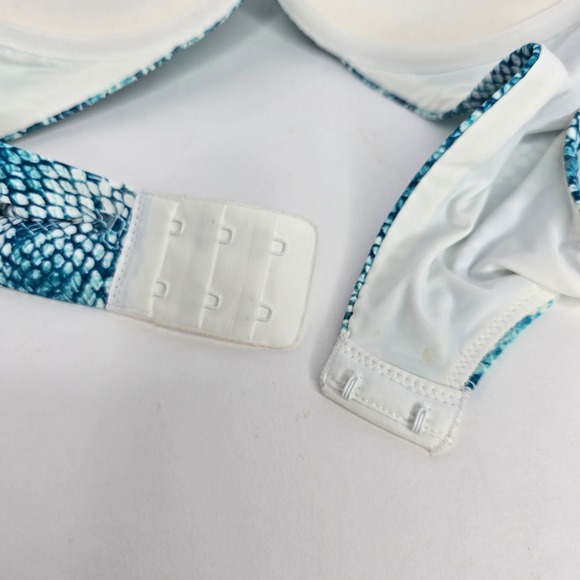 Victorias Secret Lightly‎ Lined Demi Bra Snakeskin Print Adjustable Straps 36D - Picture 7 of 12